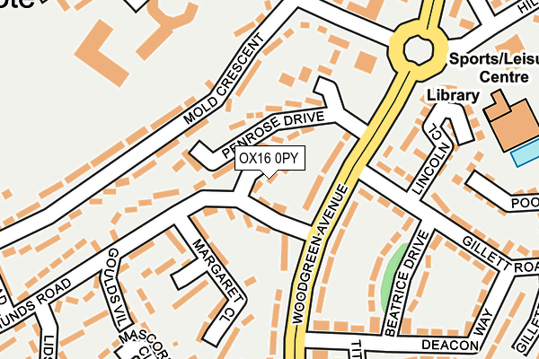 OX16 0PY map - OS OpenMap – Local (Ordnance Survey) OX16 0PY map - OS OpenMap – Local (Ordnance Survey)