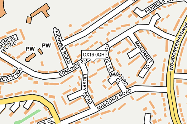 OX16 0QH map - OS OpenMap – Local (Ordnance Survey) OX16 0QH map - OS OpenMap – Local (Ordnance Survey)