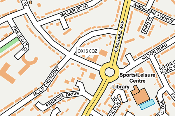 OX16 0QZ map - OS OpenMap – Local (Ordnance Survey) OX16 0QZ map - OS OpenMap – Local (Ordnance Survey)