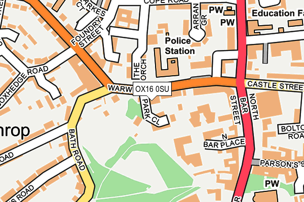 OX16 0SU map - OS OpenMap – Local (Ordnance Survey) OX16 0SU map - OS OpenMap – Local (Ordnance Survey)