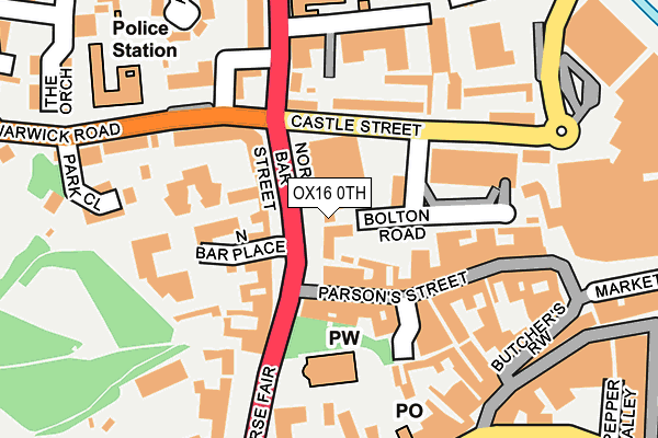 OX16 0TH map - OS OpenMap – Local (Ordnance Survey) OX16 0TH map - OS OpenMap – Local (Ordnance Survey)