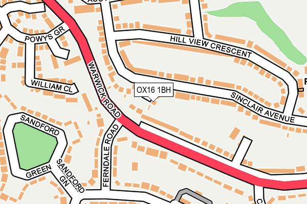 OX16 1BH map - OS OpenMap – Local (Ordnance Survey) OX16 1BH map - OS OpenMap – Local (Ordnance Survey)