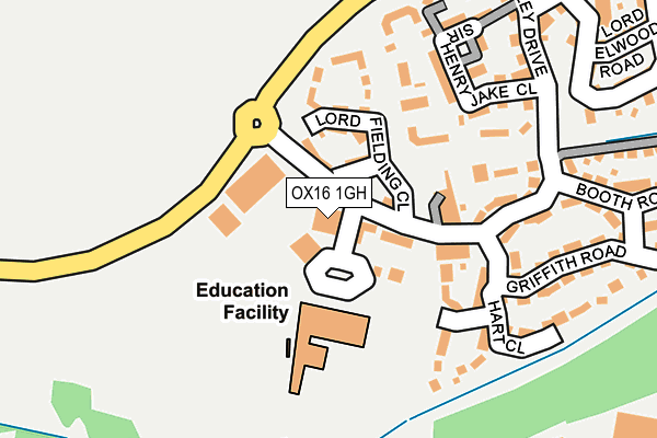 OX16 1GH map - OS OpenMap – Local (Ordnance Survey) OX16 1GH map - OS OpenMap – Local (Ordnance Survey)