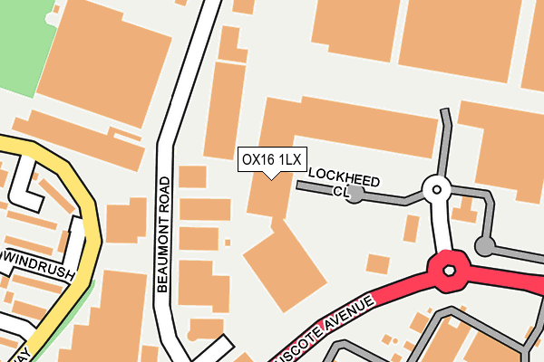 OX16 1LX map - OS OpenMap – Local (Ordnance Survey) OX16 1LX map - OS OpenMap – Local (Ordnance Survey)