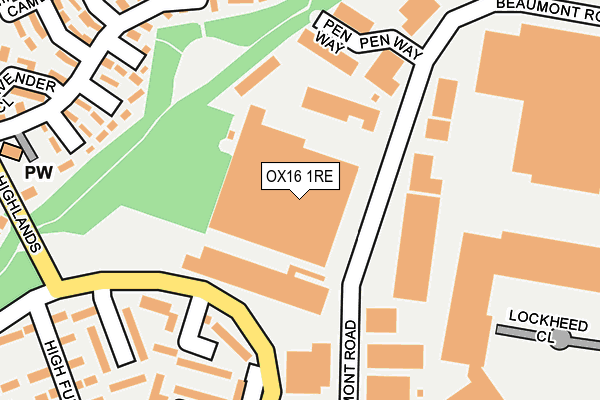 OX16 1RE map - OS OpenMap – Local (Ordnance Survey) OX16 1RE map - OS OpenMap – Local (Ordnance Survey)