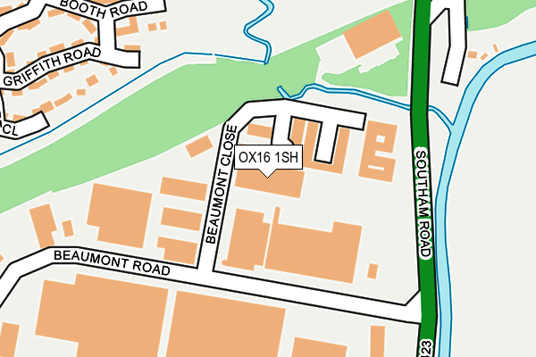 OX16 1SH map - OS OpenMap – Local (Ordnance Survey) OX16 1SH map - OS OpenMap – Local (Ordnance Survey)
