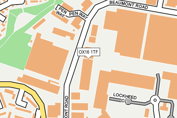 OX16 1TF map - OS OpenMap – Local (Ordnance Survey) OX16 1TF map - OS OpenMap – Local (Ordnance Survey)