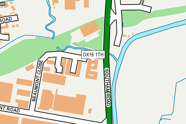 OX16 1TH map - OS OpenMap – Local (Ordnance Survey) OX16 1TH map - OS OpenMap – Local (Ordnance Survey)