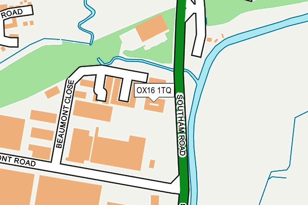 OX16 1TQ map - OS OpenMap – Local (Ordnance Survey) OX16 1TQ map - OS OpenMap – Local (Ordnance Survey)