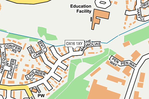 OX16 1XY map - OS OpenMap – Local (Ordnance Survey) OX16 1XY map - OS OpenMap – Local (Ordnance Survey)