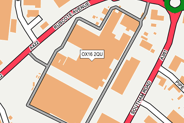 OX16 2QU map - OS OpenMap – Local (Ordnance Survey) OX16 2QU map - OS OpenMap – Local (Ordnance Survey)