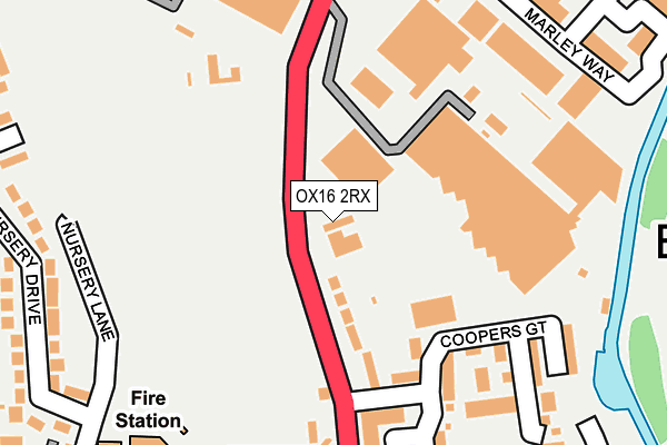OX16 2RX map - OS OpenMap – Local (Ordnance Survey) OX16 2RX map - OS OpenMap – Local (Ordnance Survey)