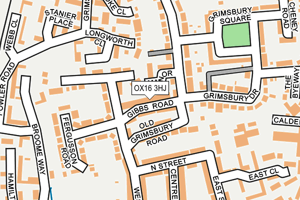 OX16 3HJ map - OS OpenMap – Local (Ordnance Survey) OX16 3HJ map - OS OpenMap – Local (Ordnance Survey)