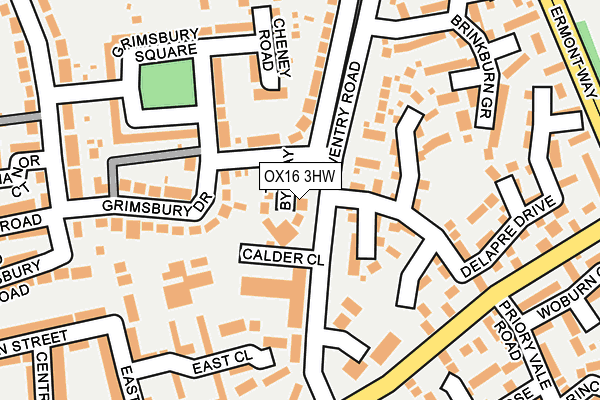 OX16 3HW map - OS OpenMap – Local (Ordnance Survey) OX16 3HW map - OS OpenMap – Local (Ordnance Survey)