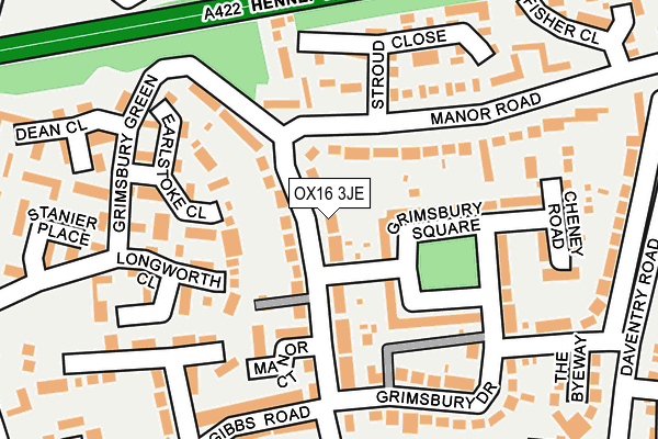 OX16 3JE map - OS OpenMap – Local (Ordnance Survey) OX16 3JE map - OS OpenMap – Local (Ordnance Survey)