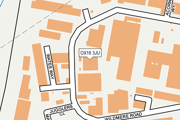 OX16 3JU map - OS OpenMap – Local (Ordnance Survey) OX16 3JU map - OS OpenMap – Local (Ordnance Survey)