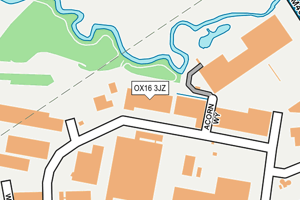 OX16 3JZ map - OS OpenMap – Local (Ordnance Survey) OX16 3JZ map - OS OpenMap – Local (Ordnance Survey)