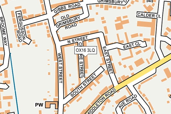 OX16 3LQ map - OS OpenMap – Local (Ordnance Survey) OX16 3LQ map - OS OpenMap – Local (Ordnance Survey)