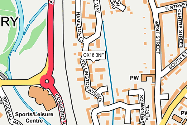 OX16 3NF map - OS OpenMap – Local (Ordnance Survey) OX16 3NF map - OS OpenMap – Local (Ordnance Survey)