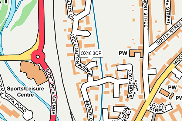 OX16 3QP map - OS OpenMap – Local (Ordnance Survey) OX16 3QP map - OS OpenMap – Local (Ordnance Survey)