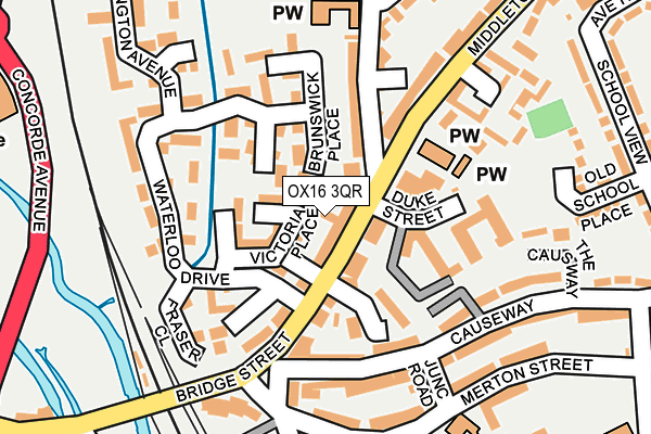OX16 3QR map - OS OpenMap – Local (Ordnance Survey) OX16 3QR map - OS OpenMap – Local (Ordnance Survey)