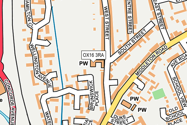 OX16 3RA map - OS OpenMap – Local (Ordnance Survey) OX16 3RA map - OS OpenMap – Local (Ordnance Survey)