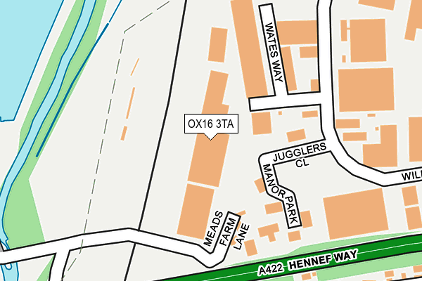 OX16 3TA map - OS OpenMap – Local (Ordnance Survey) OX16 3TA map - OS OpenMap – Local (Ordnance Survey)