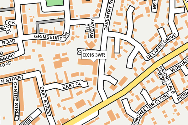 OX16 3WR map - OS OpenMap – Local (Ordnance Survey) OX16 3WR map - OS OpenMap – Local (Ordnance Survey)