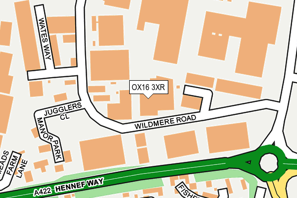 OX16 3XR map - OS OpenMap – Local (Ordnance Survey) OX16 3XR map - OS OpenMap – Local (Ordnance Survey)