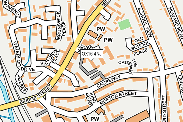 OX16 4NJ map - OS OpenMap – Local (Ordnance Survey) OX16 4NJ map - OS OpenMap – Local (Ordnance Survey)
