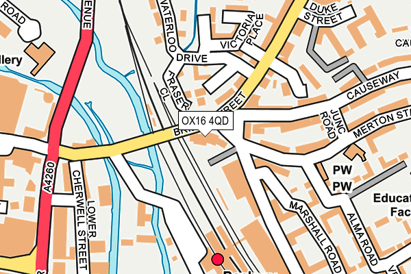 OX16 4QD map - OS OpenMap – Local (Ordnance Survey) OX16 4QD map - OS OpenMap – Local (Ordnance Survey)