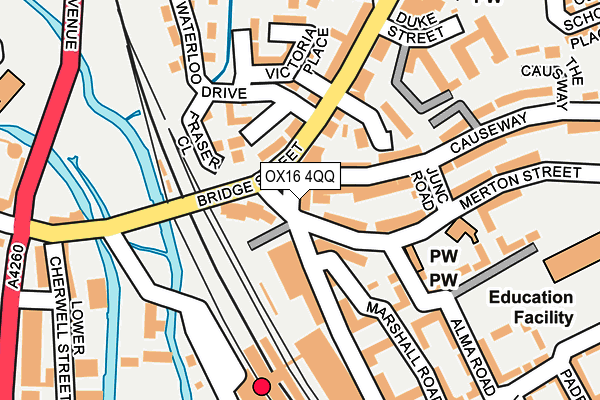 OX16 4QQ map - OS OpenMap – Local (Ordnance Survey) OX16 4QQ map - OS OpenMap – Local (Ordnance Survey)