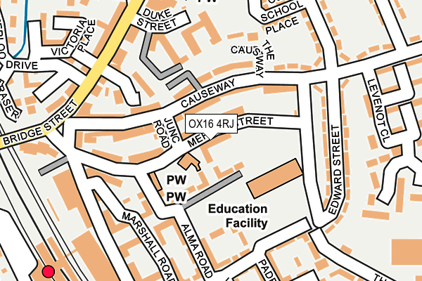 OX16 4RJ map - OS OpenMap – Local (Ordnance Survey) OX16 4RJ map - OS OpenMap – Local (Ordnance Survey)