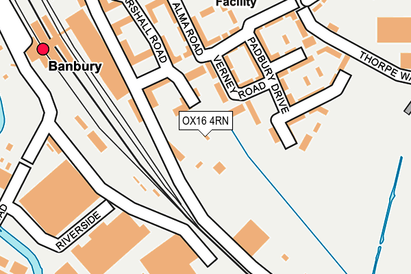 OX16 4RN map - OS OpenMap – Local (Ordnance Survey) OX16 4RN map - OS OpenMap – Local (Ordnance Survey)