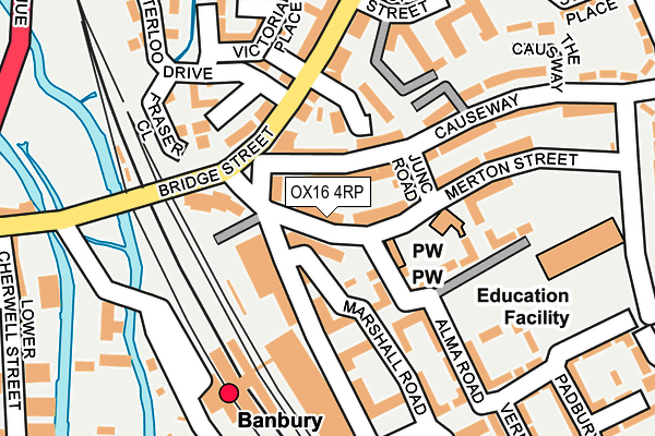 OX16 4RP map - OS OpenMap – Local (Ordnance Survey)