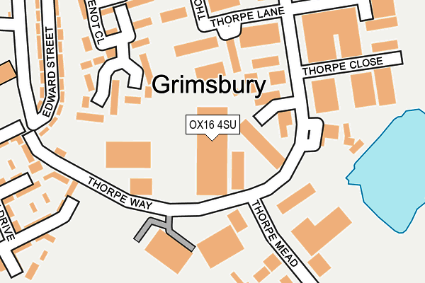 OX16 4SU map - OS OpenMap – Local (Ordnance Survey) OX16 4SU map - OS OpenMap – Local (Ordnance Survey)