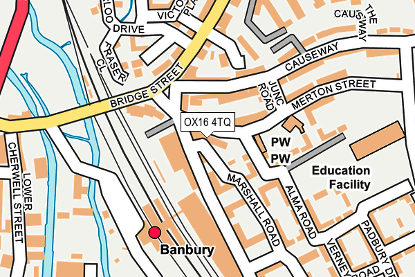 OX16 4TQ map - OS OpenMap – Local (Ordnance Survey) OX16 4TQ map - OS OpenMap – Local (Ordnance Survey)