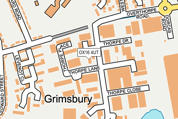 OX16 4UT map - OS OpenMap – Local (Ordnance Survey) OX16 4UT map - OS OpenMap – Local (Ordnance Survey)