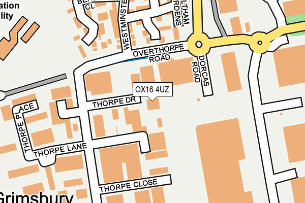 OX16 4UZ map - OS OpenMap – Local (Ordnance Survey) OX16 4UZ map - OS OpenMap – Local (Ordnance Survey)