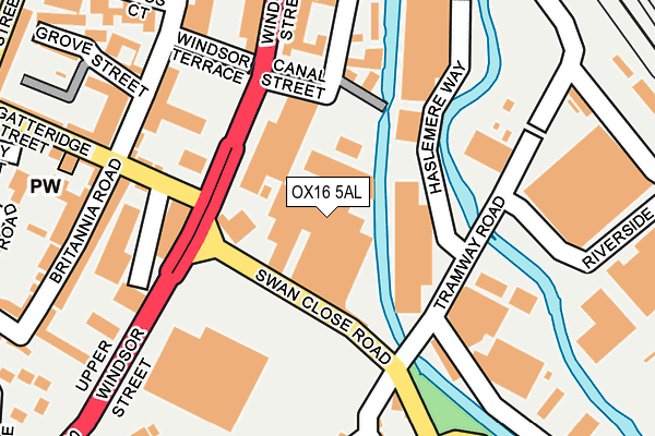 OX16 5AL map - OS OpenMap – Local (Ordnance Survey) OX16 5AL map - OS OpenMap – Local (Ordnance Survey)