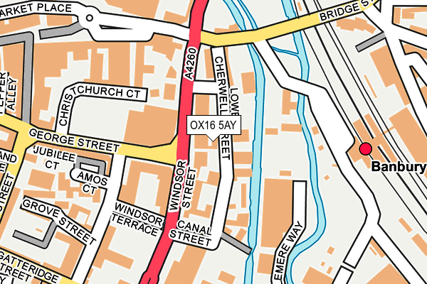 OX16 5AY map - OS OpenMap – Local (Ordnance Survey) OX16 5AY map - OS OpenMap – Local (Ordnance Survey)