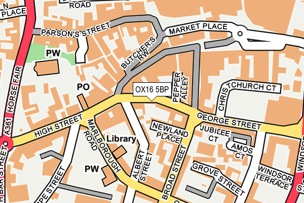 OX16 5BP map - OS OpenMap – Local (Ordnance Survey) OX16 5BP map - OS OpenMap – Local (Ordnance Survey)