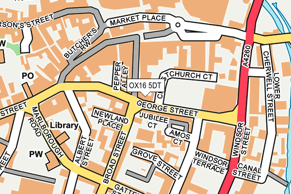 OX16 5DT map - OS OpenMap – Local (Ordnance Survey) OX16 5DT map - OS OpenMap – Local (Ordnance Survey)