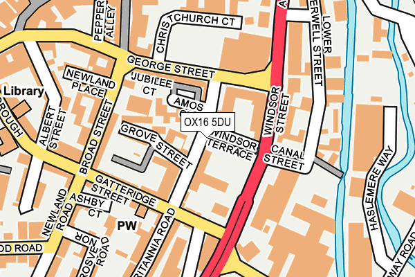 OX16 5DU map - OS OpenMap – Local (Ordnance Survey) OX16 5DU map - OS OpenMap – Local (Ordnance Survey)