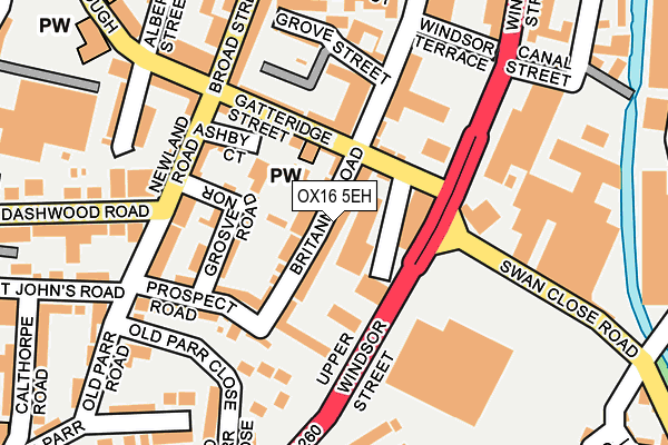 OX16 5EH map - OS OpenMap – Local (Ordnance Survey) OX16 5EH map - OS OpenMap – Local (Ordnance Survey)