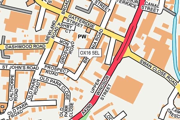 OX16 5EL map - OS OpenMap – Local (Ordnance Survey) OX16 5EL map - OS OpenMap – Local (Ordnance Survey)