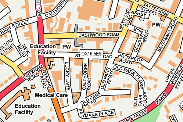 OX16 5ES map - OS OpenMap – Local (Ordnance Survey) OX16 5ES map - OS OpenMap – Local (Ordnance Survey)