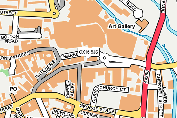 OX16 5JS map - OS OpenMap – Local (Ordnance Survey) OX16 5JS map - OS OpenMap – Local (Ordnance Survey)