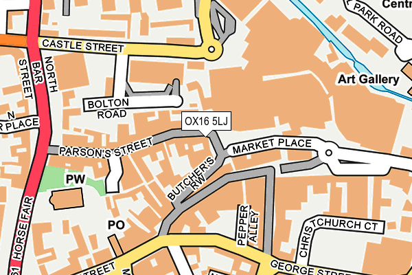OX16 5LJ map - OS OpenMap – Local (Ordnance Survey) OX16 5LJ map - OS OpenMap – Local (Ordnance Survey)