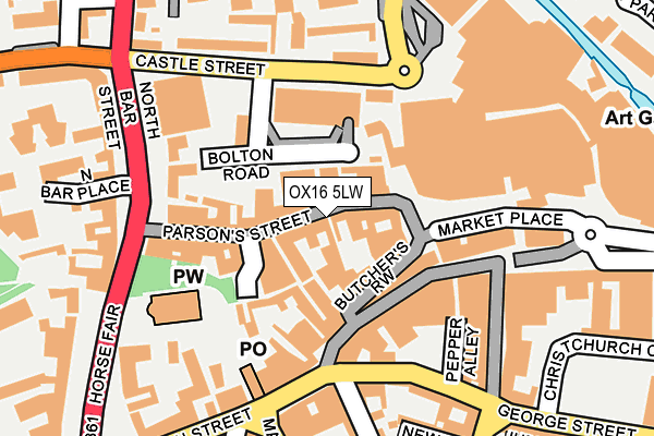 OX16 5LW map - OS OpenMap – Local (Ordnance Survey) OX16 5LW map - OS OpenMap – Local (Ordnance Survey)